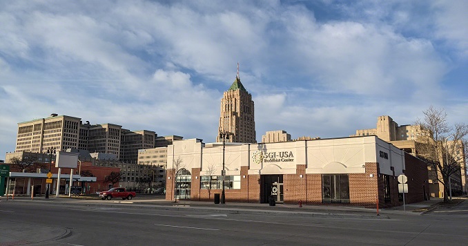 Street view of a single-storey building