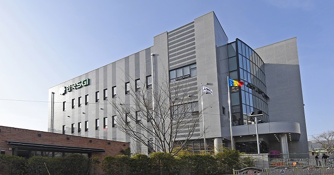 Street-level view of a multi-story building