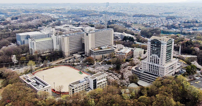 Aerial shot of the campus